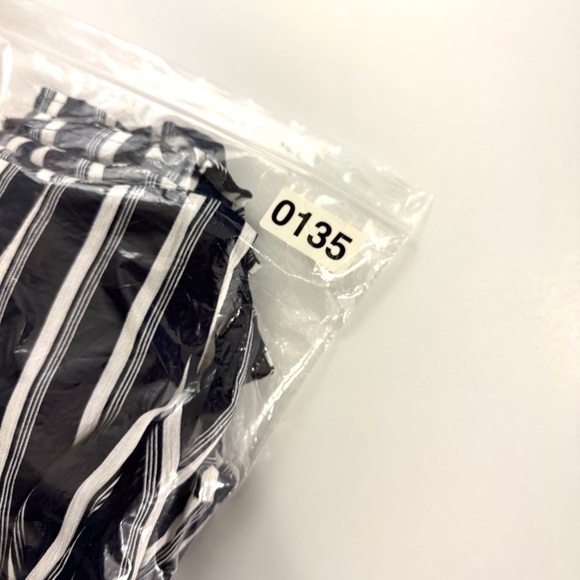 Bp Nordstrom Women’s XXS Button Front Prairie Mini Dress Navy Stripped Nautical - Picture 14 of 14